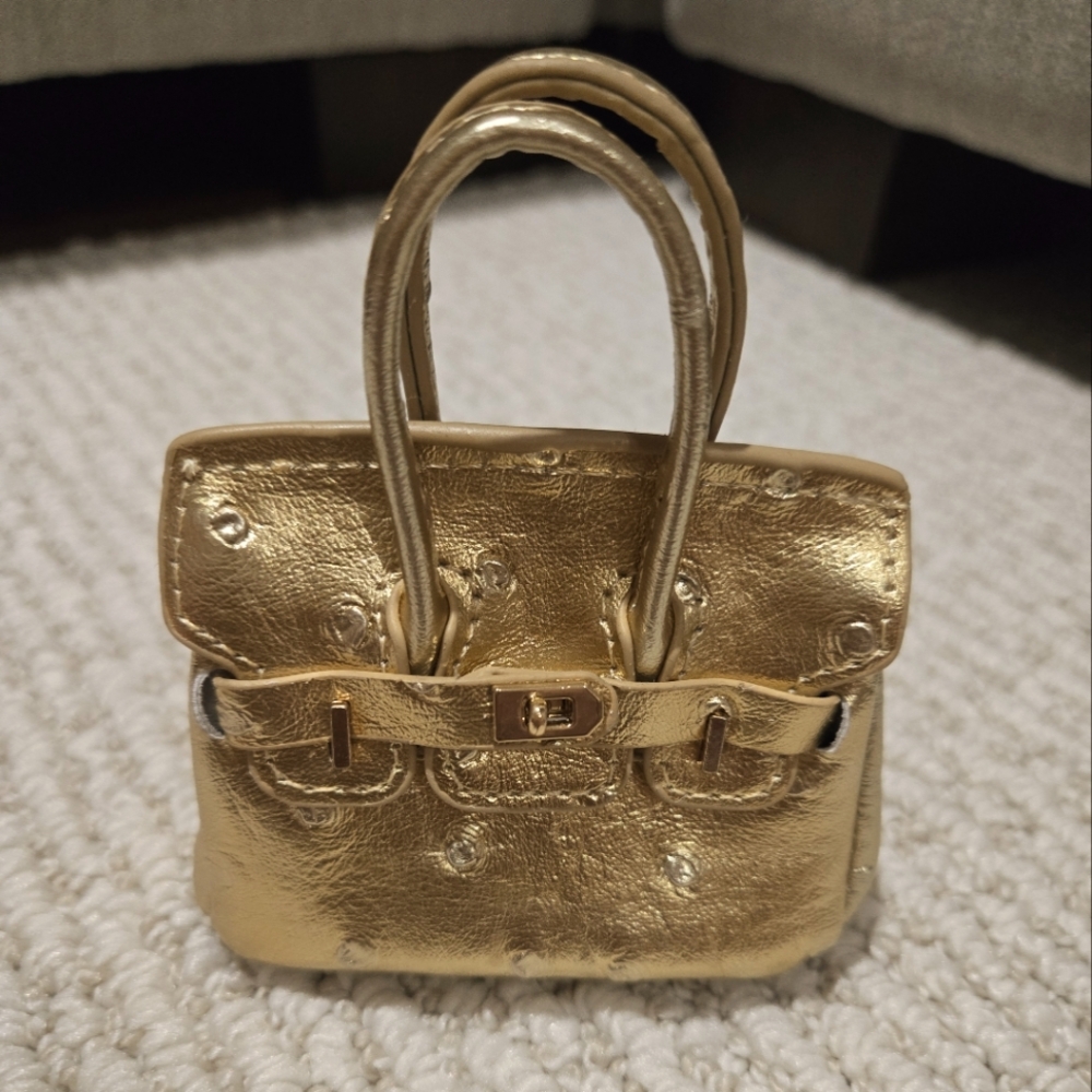 Elegant Gold Handbag Case for Airpods / Bag Accessory